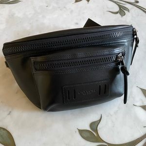 Coach Terrain Leather Belt Bag-Black